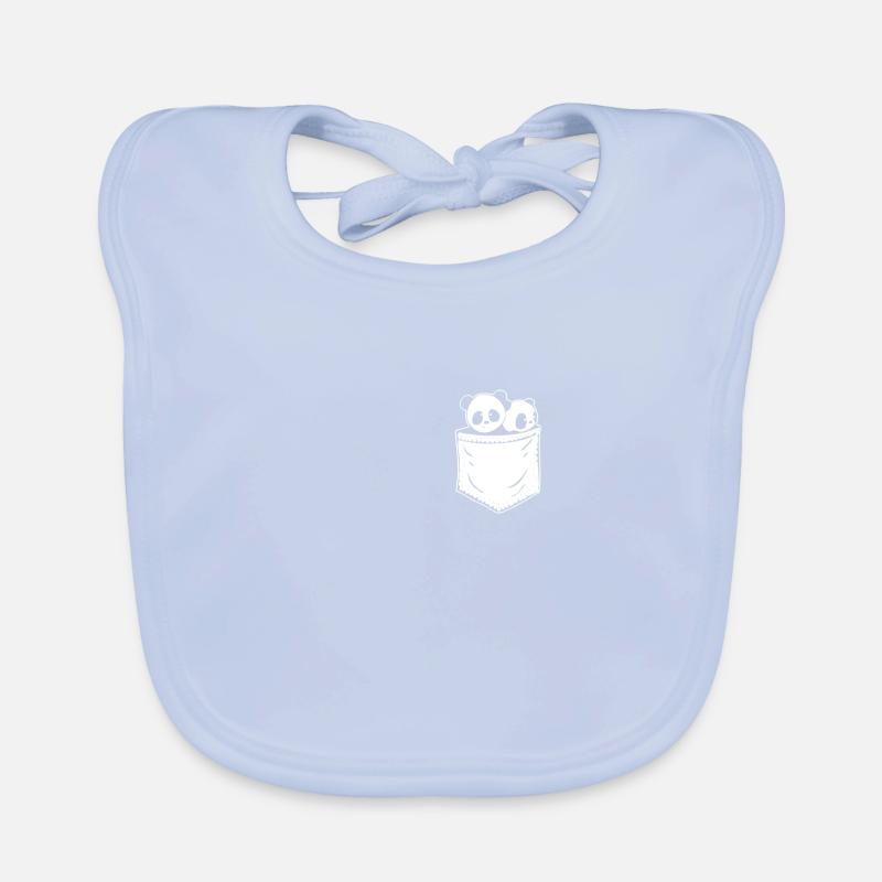 Conception mignonne de petit ours Panda, bébé panda Bavoir bio Bébé