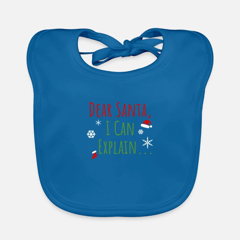 Dear Santa I Can Explain Organic Baby Bibs