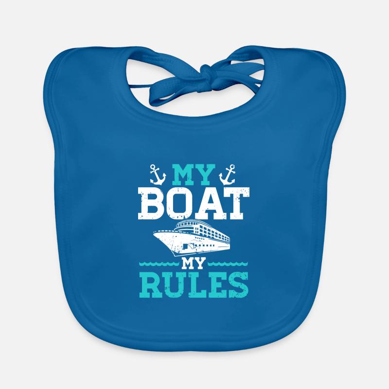 My Boat My Rules - Boating Organic Baby Bibs