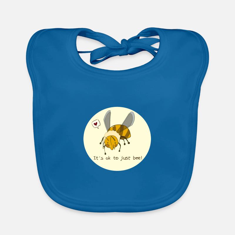 Derpy Bee en jaune - C'est bon de juste être abeille! Bavoir bio Bébé