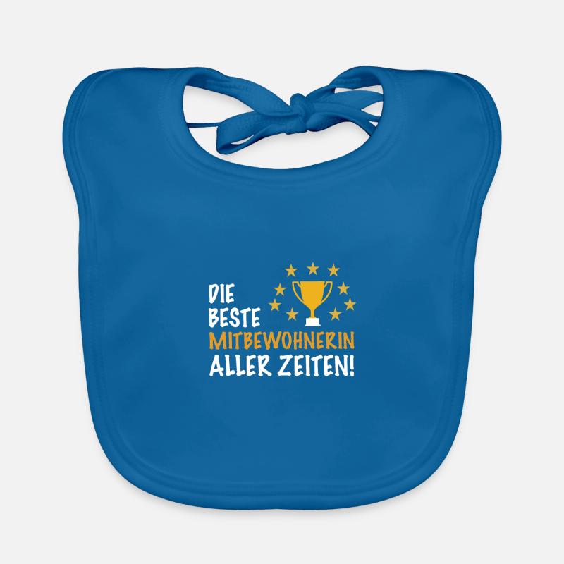 Die beste Mitbewohnerin aller Zeiten WG Geschenk Baby Bio-Lätzchen