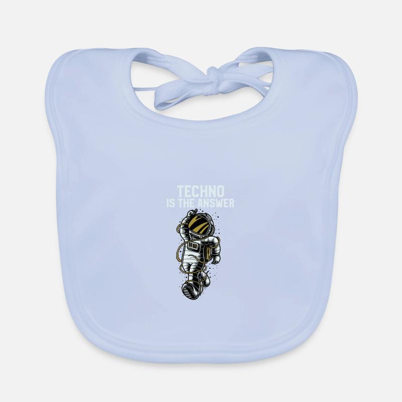 Techno Is The Answer Baby Bio-Lätzchen