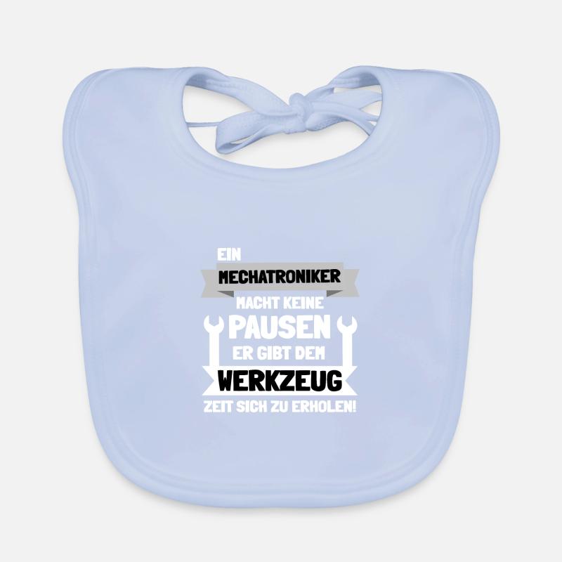 Mechatronics Technician Mechanic Gift Idea Organic Baby Bibs
