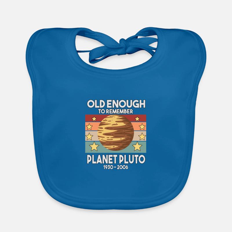 Pluto Vintage Planet Pluto Pluto Day Pluto Day Organic Baby Bibs