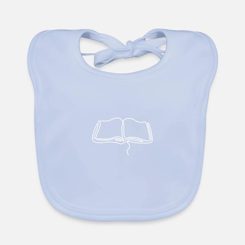 BOOK | Literature Training Author Writing Reading Organic Baby Bibs