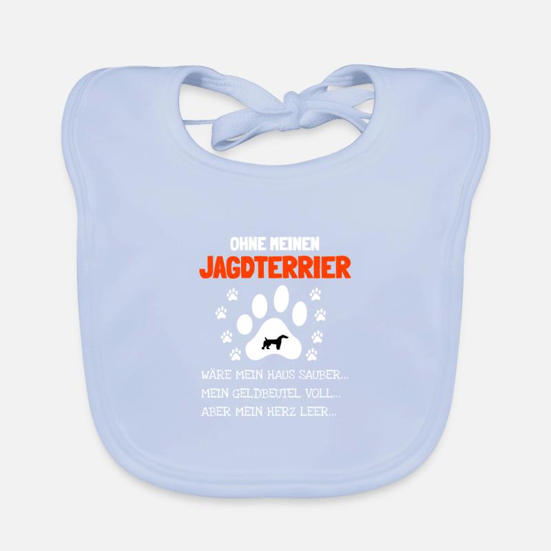 Jagdterrier Jagdhund Baby Bio-Lätzchen