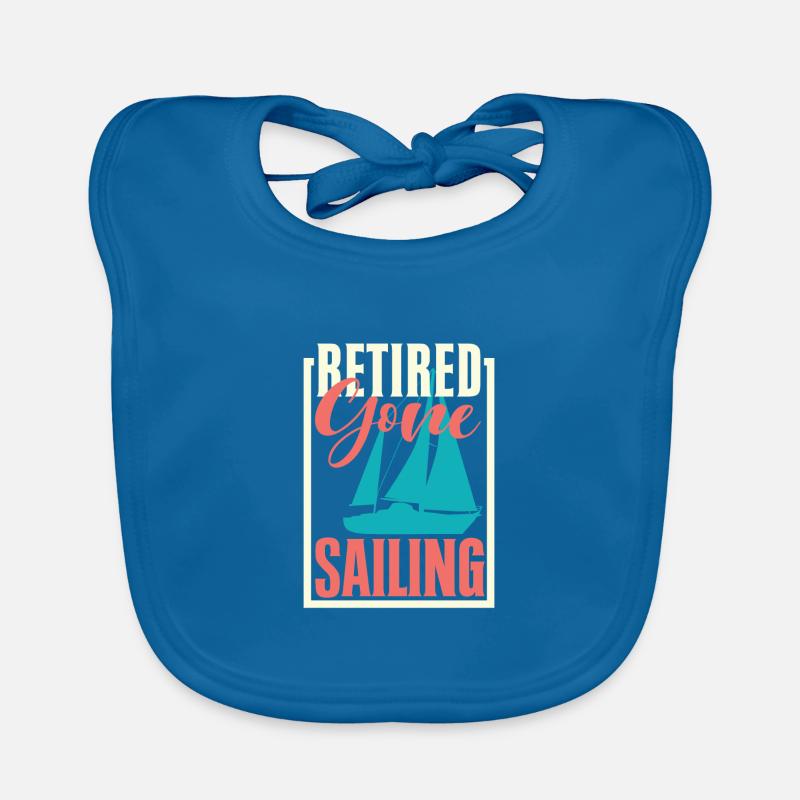 Retired Gone Sailing Funny Sailing Boating Sailor Baby Bio-Lätzchen