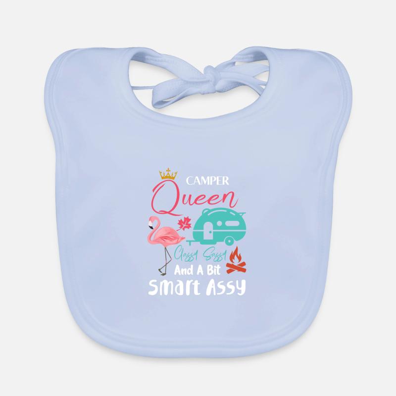 Camper queen classy Sassy and a bit Smart sassy Organic Baby Bibs