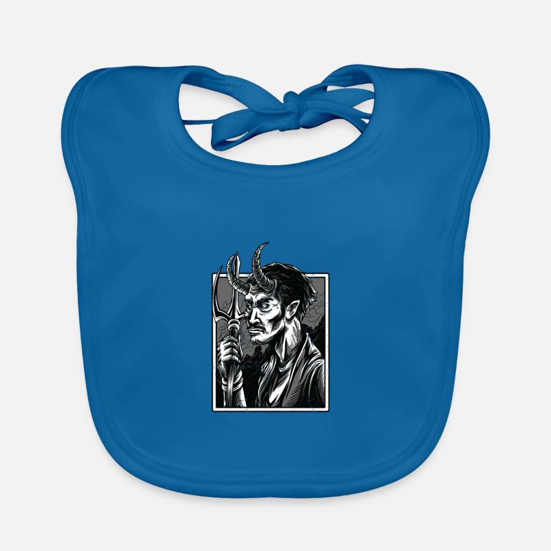 Occult Gothic Grunge Satan 666 Dark Art Baby Bio-Lätzchen