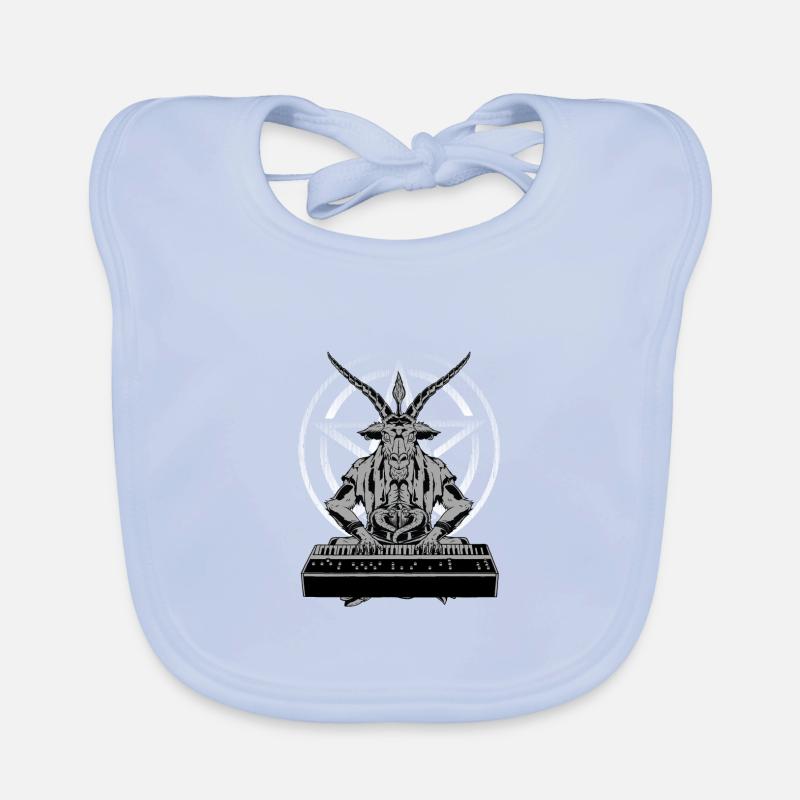 Synth Techno Musik Funny Synthesizer Baby Bio-Lätzchen