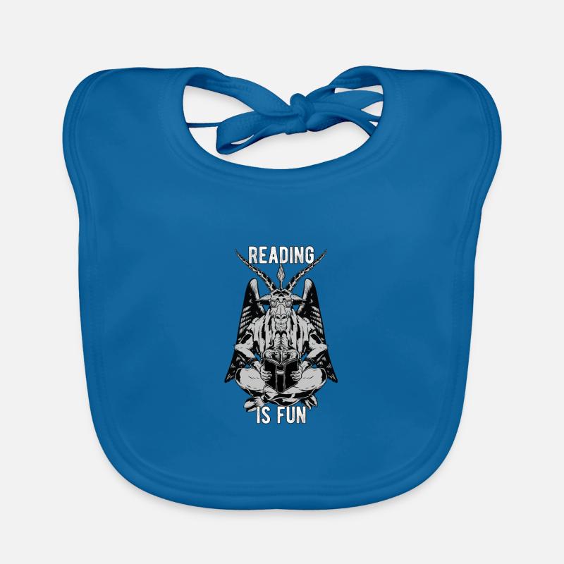 Baphomet Reading is Fun Bücher Lesen Baby Bio-Lätzchen