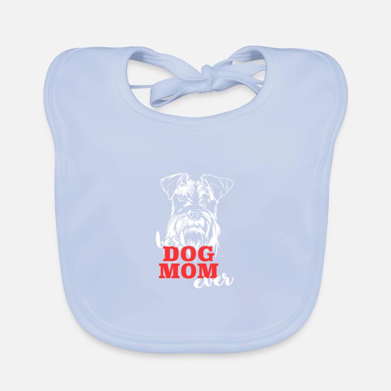Best Miniature Schnauzer Mom Miniature Schnauzer Organic Baby Bibs