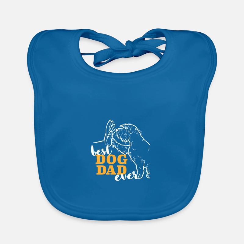 Best Miniature Schnauzer Dad Miniature Schnauzer Organic Baby Bibs