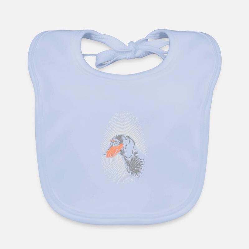 Teckel Empreinte digitale Teckel créatif Bavoir bio Bébé
