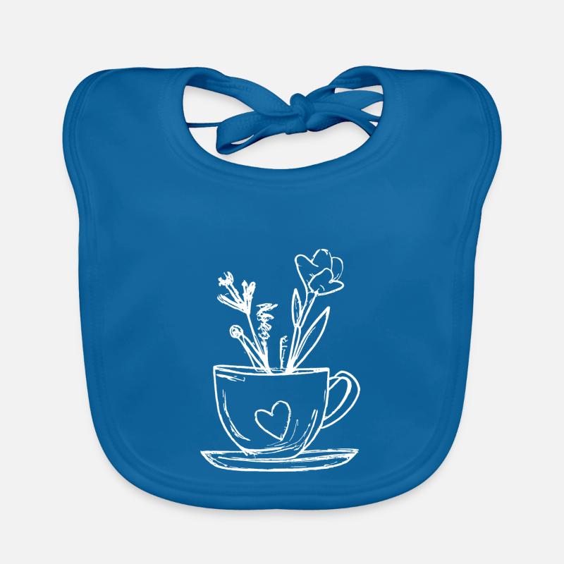 Coupe de fleurs Bavoir bio Bébé