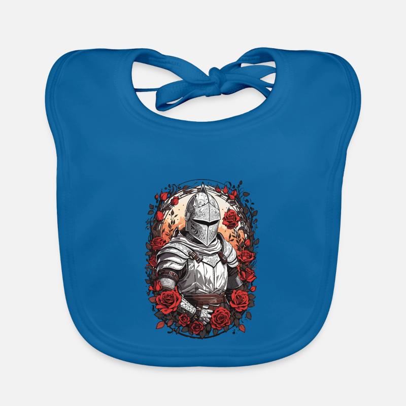 Roses d’armure de chevalier Bavoir bio Bébé