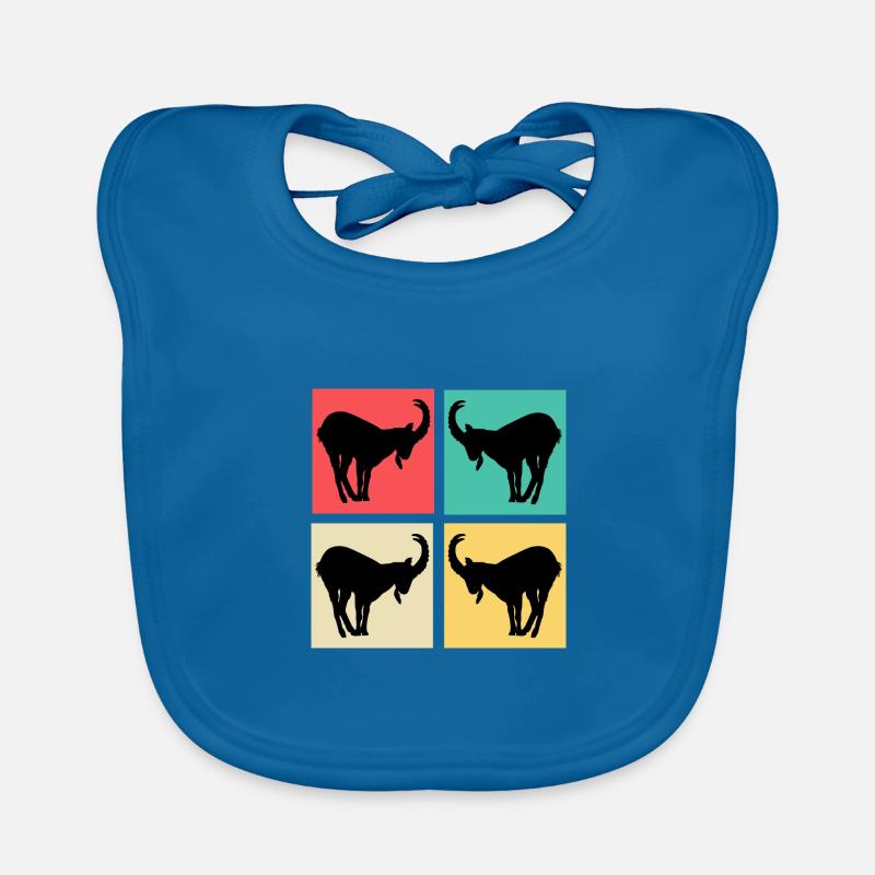 Capricorne Pop Art Ombre Colorée Colorée Bavoir bio Bébé