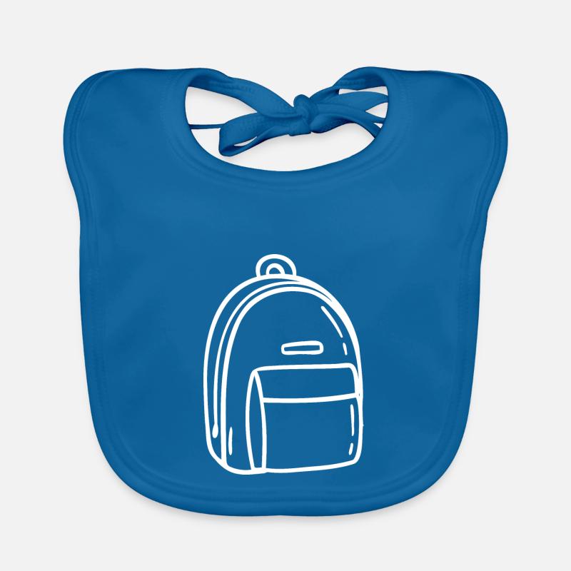 Backpack Hand Drawn Organic Baby Bibs