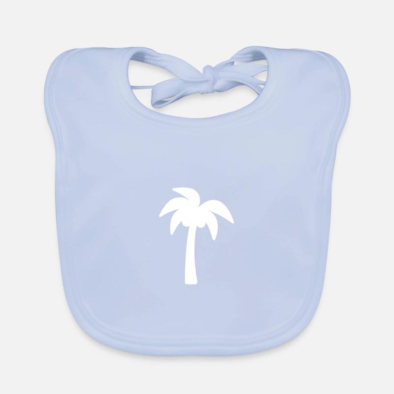 Palm tree Organic Baby Bibs