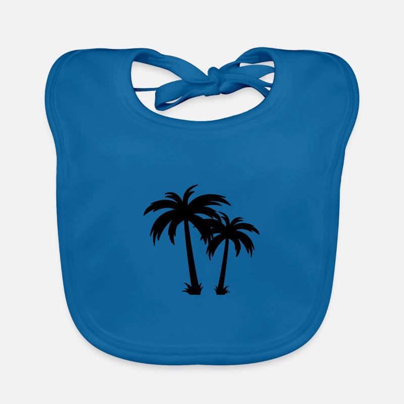 Palm trees Organic Baby Bibs