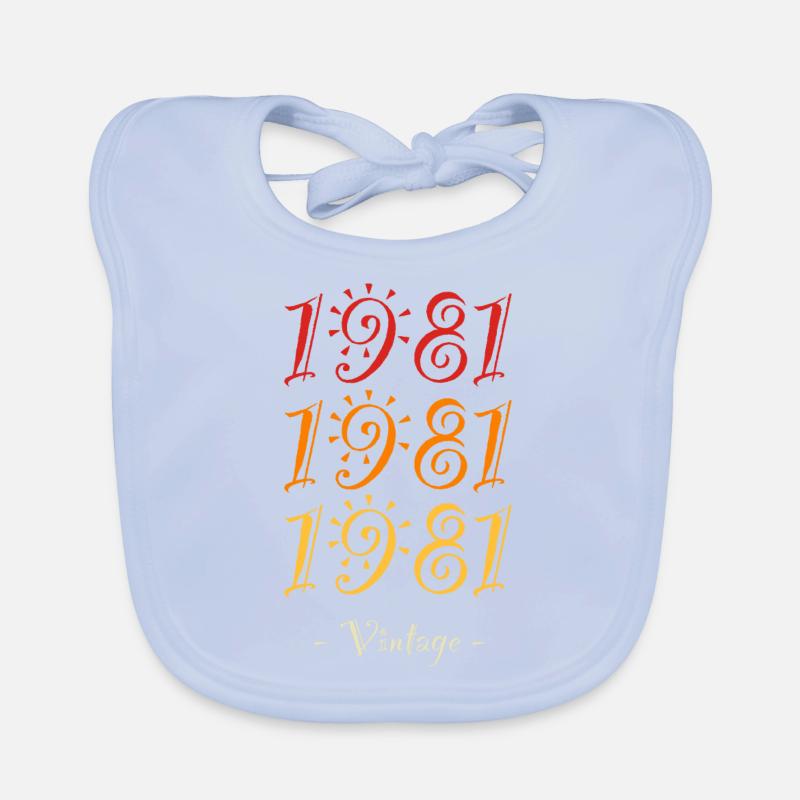 1981 vintage Bavoir bio Bébé