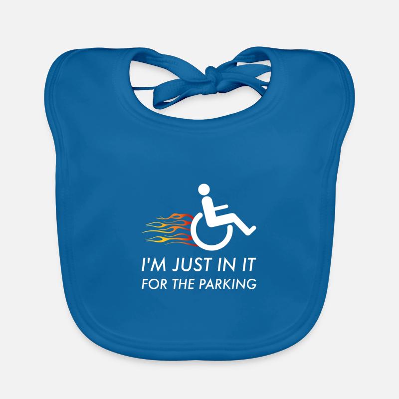 Disabled Wheelchair Disability Handicap Gift Organic Baby Bibs