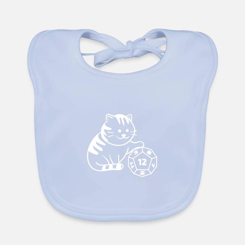 Dungeon Meowster Cube Organic Baby Bibs