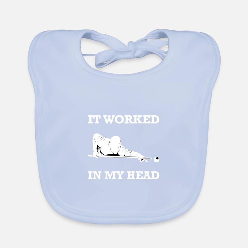 Billiards Pool Gift Funny Organic Baby Bibs