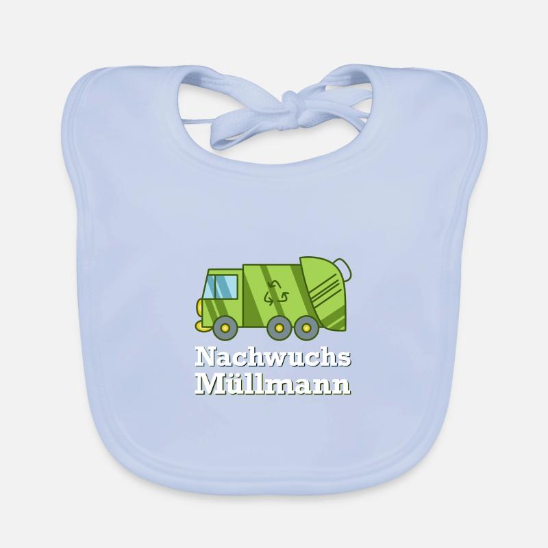 Müllmann Müllauto Kinder Geburtstag Baby Bio-Lätzchen