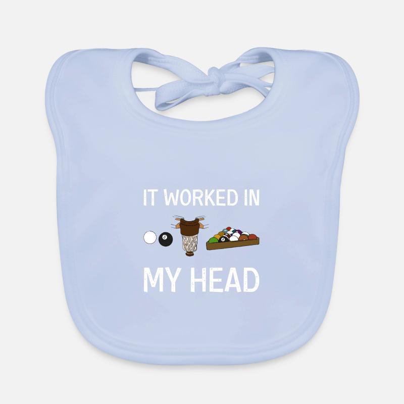 Billiard Pool Geschenk Witzig Baby Bio-Lätzchen