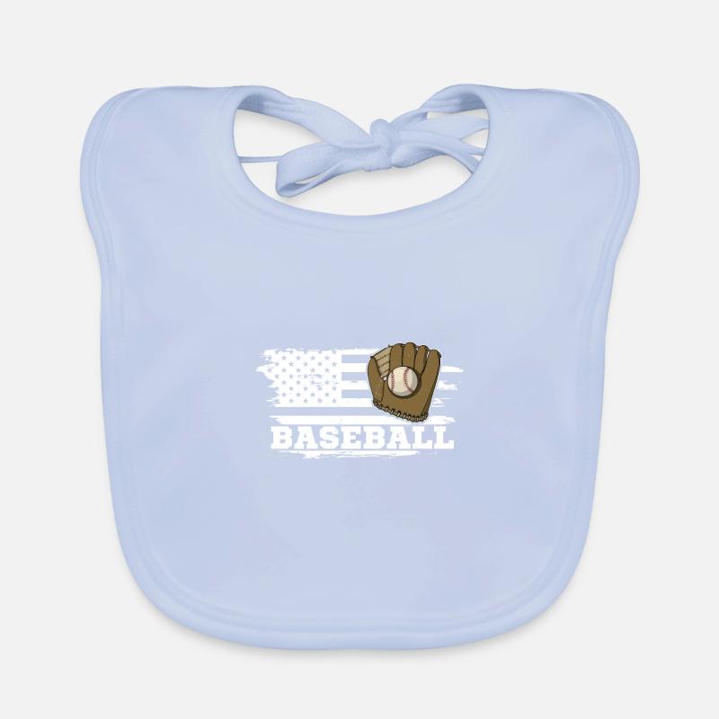 Gants de terrain de terrain de terrain de lanceur de baseball Bavoir bio Bébé