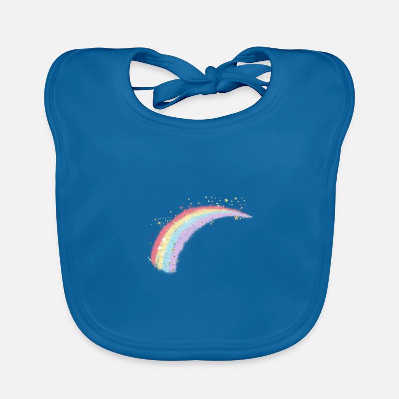 REGENBOGEN STERNE Baby Bio-Lätzchen