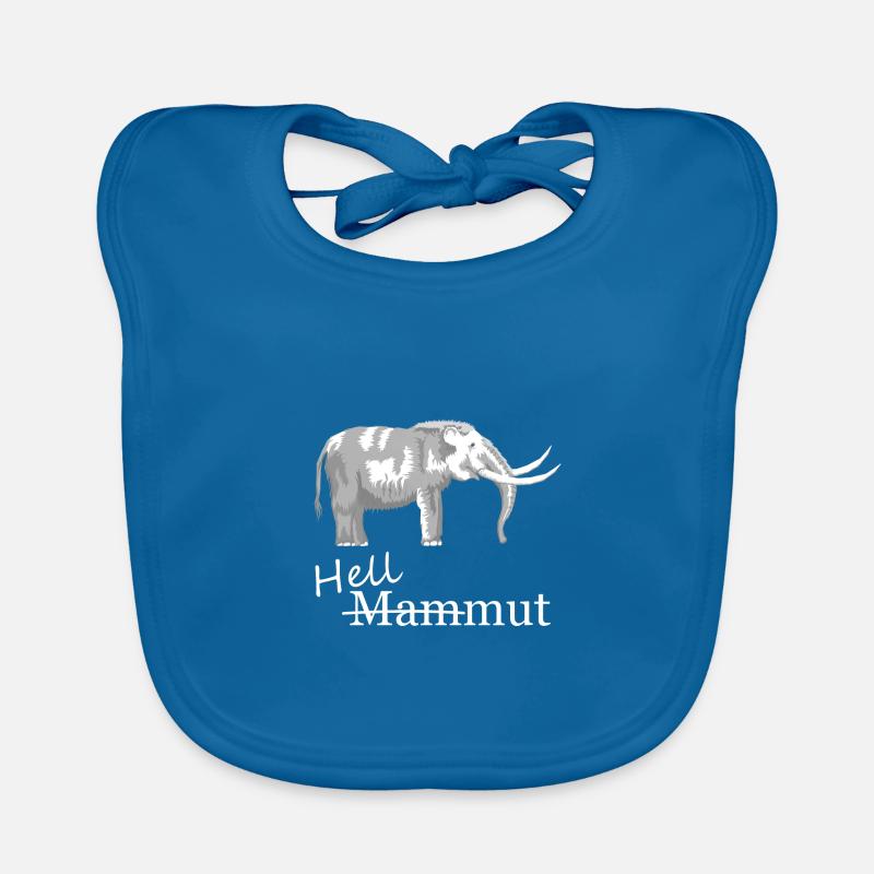 blague de mammouth hellmut - Bavoir bio Bébé - bleu paon