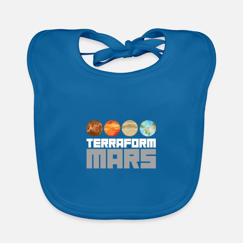 Occupy Mars Terraforming Retro Aeronautics Space Bavoir bio Bébé