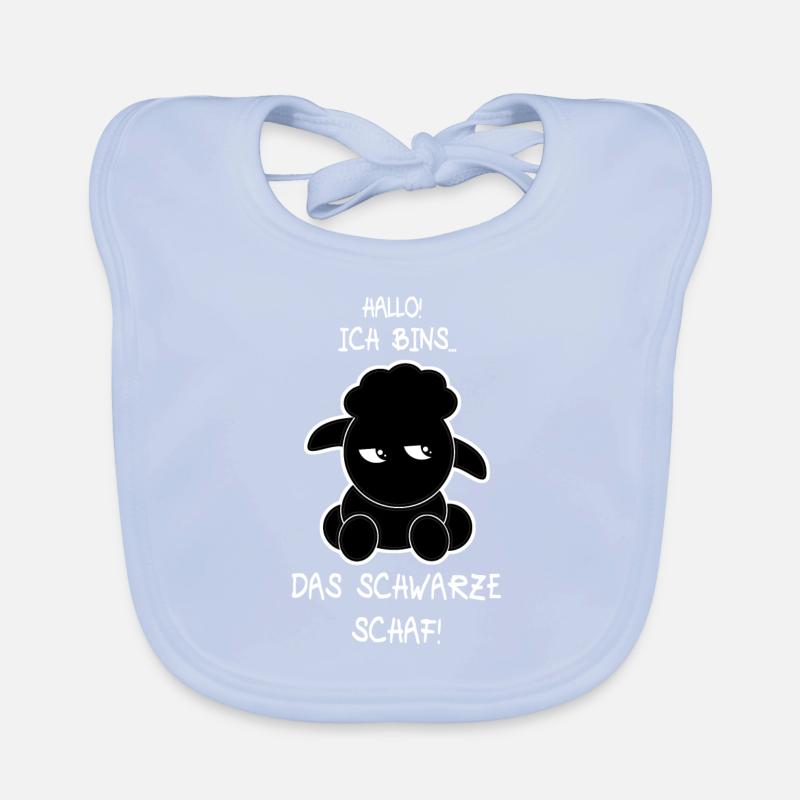 Das schwarze Schaf Baby Bio-Lätzchen