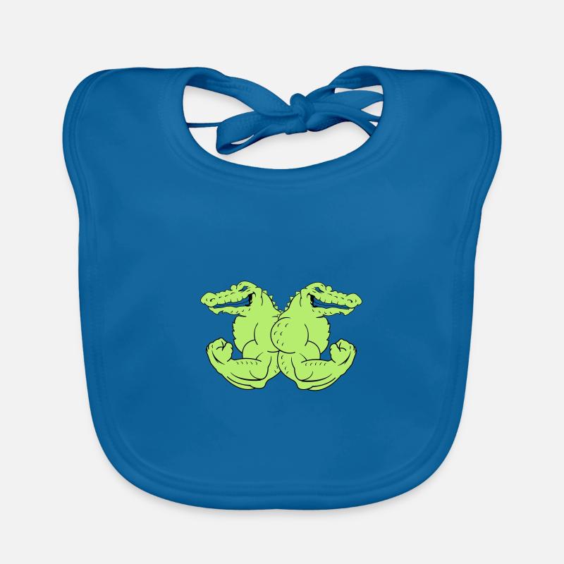 strong crocodiles 2 Organic Baby Bibs