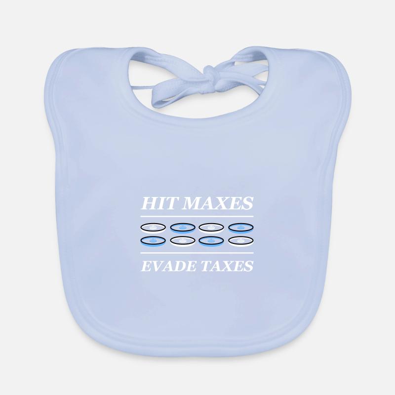 Gym Hit Maxes Evade Taxes Gift Organic Baby Bibs