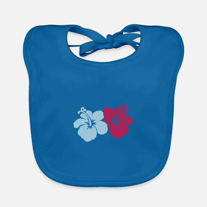 hibiscus fleurs Bavoir bio Bébé