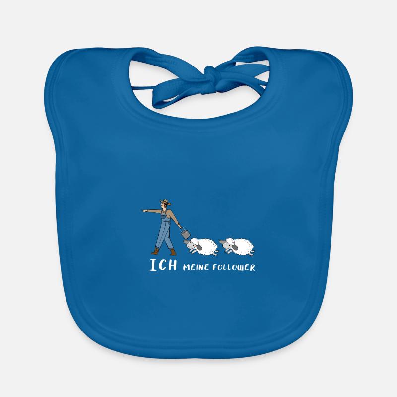 Schafe Hirte Follower Geschenk Schäfer Schafbock Baby Bio-Lätzchen