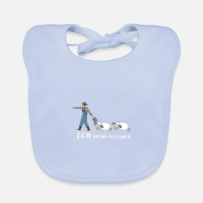 Schafe Hirte Follower Geschenk Schäfer Schafbock Baby Bio-Lätzchen