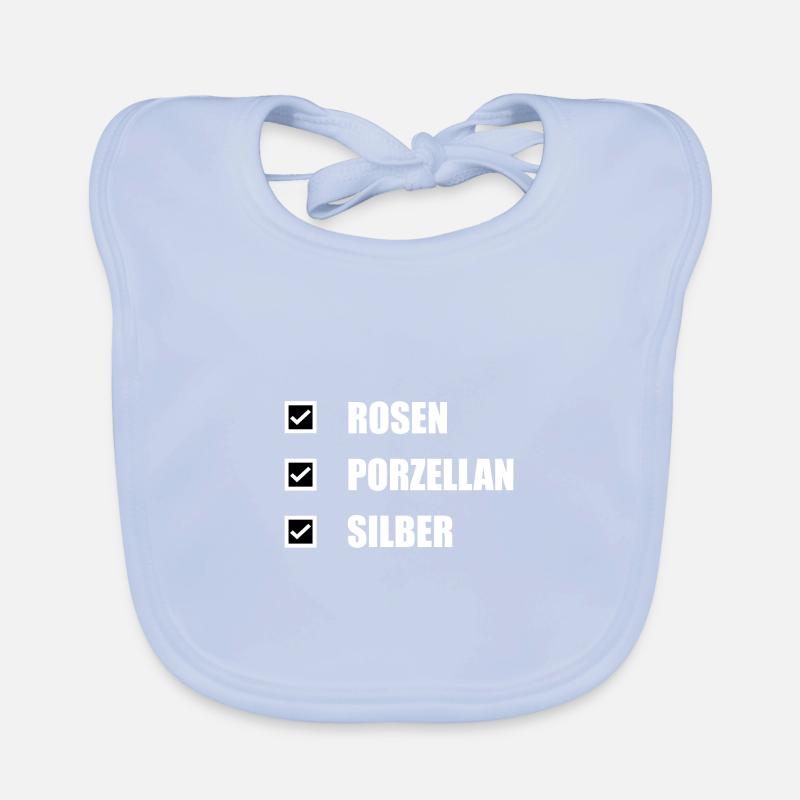 Silberne Hochzeit Jubiläum Geschenk Baby Bio-Lätzchen