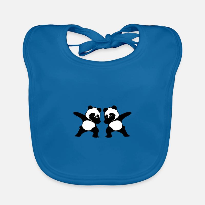 pandas tamponnant Bavoir bio Bébé
