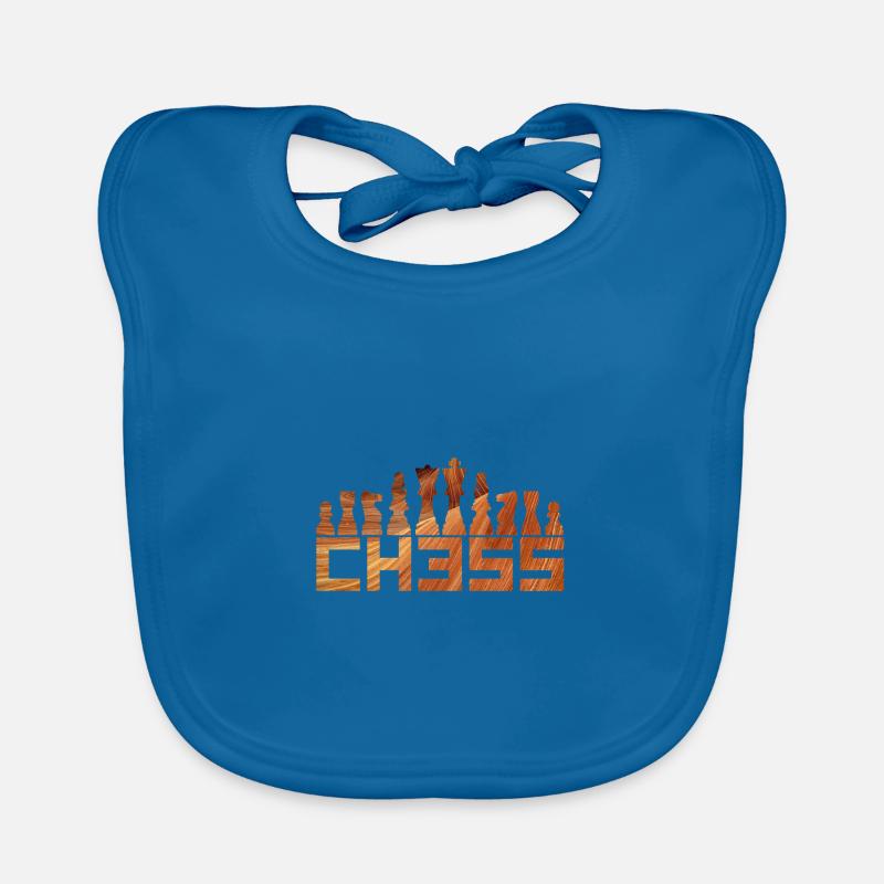 Échecs Bavoir bio Bébé