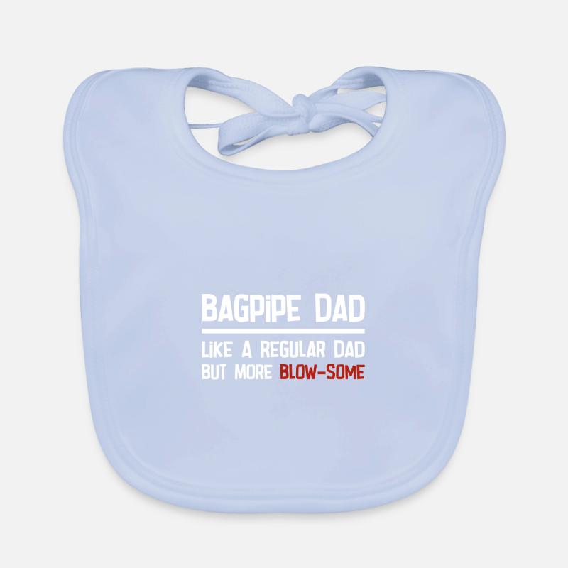 Scottish musician bagpipe bagpipe Organic Baby Bibs