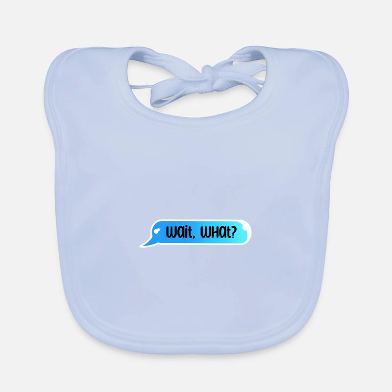 Wait What Funny Grammar Organic Baby Bibs
