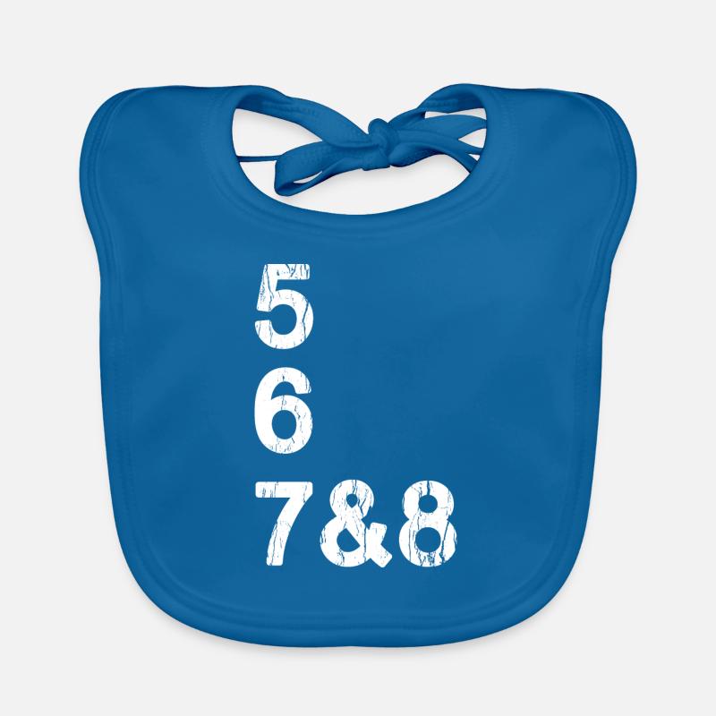 Cadeau d'anniversaire Dance Design 567 & 8 Dancer Count Bavoir bio Bébé