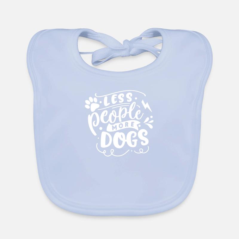 Moins de gens, plus de chiens Bavoir bio Bébé