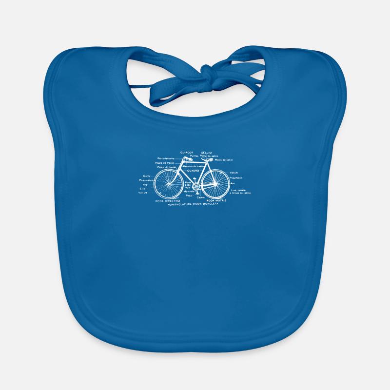 Cycopath vélo Vélo vélo - Bavoir bio Bébé - bleu paon