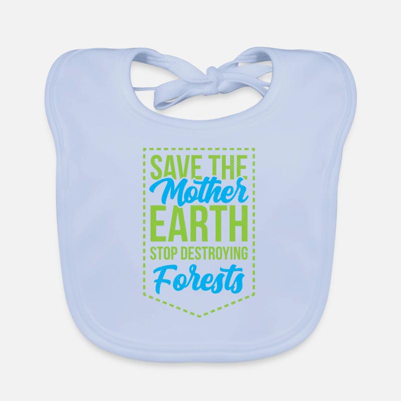 Rettet das Mutter-Erde-Geschenk zum Klimawandel Baby Bio-Lätzchen
