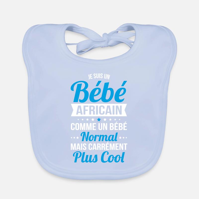 Bébé Africain comme un Bébé normal mais plus Cool Bavoir bio Bébé